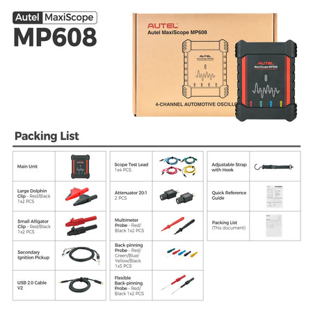 Autel MP608 4-channel automotive oscilloscope