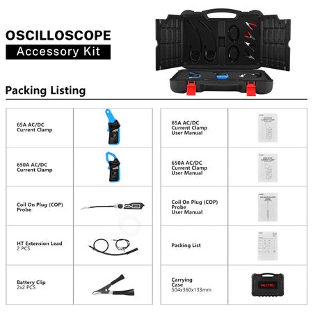 Autel MaxiSys MSOAK Oscilloscope Accessory Packing List