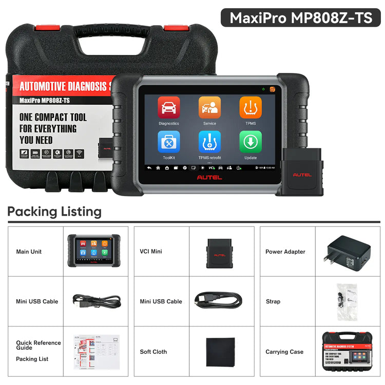 Autel MaxiPro MP808Z-TS Packing List