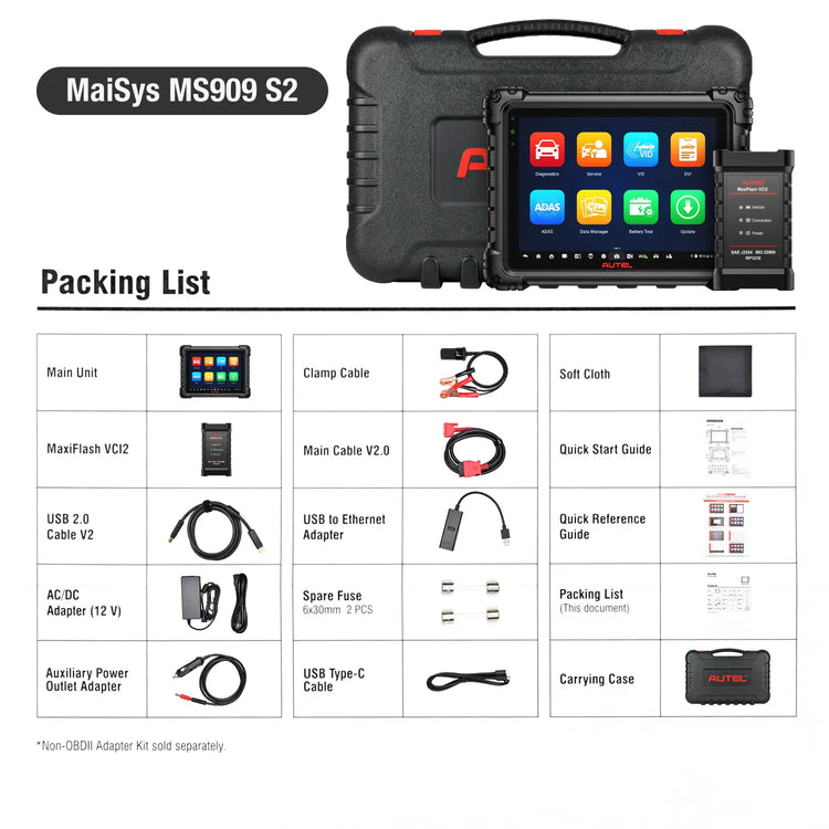 MS909S2 Packing List