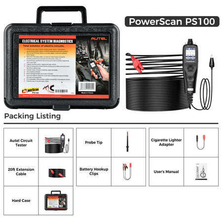 Autel PowerScan PS100 Packing List