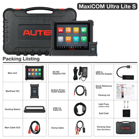Autel MaxiCOM Ultra Lite S Packing List