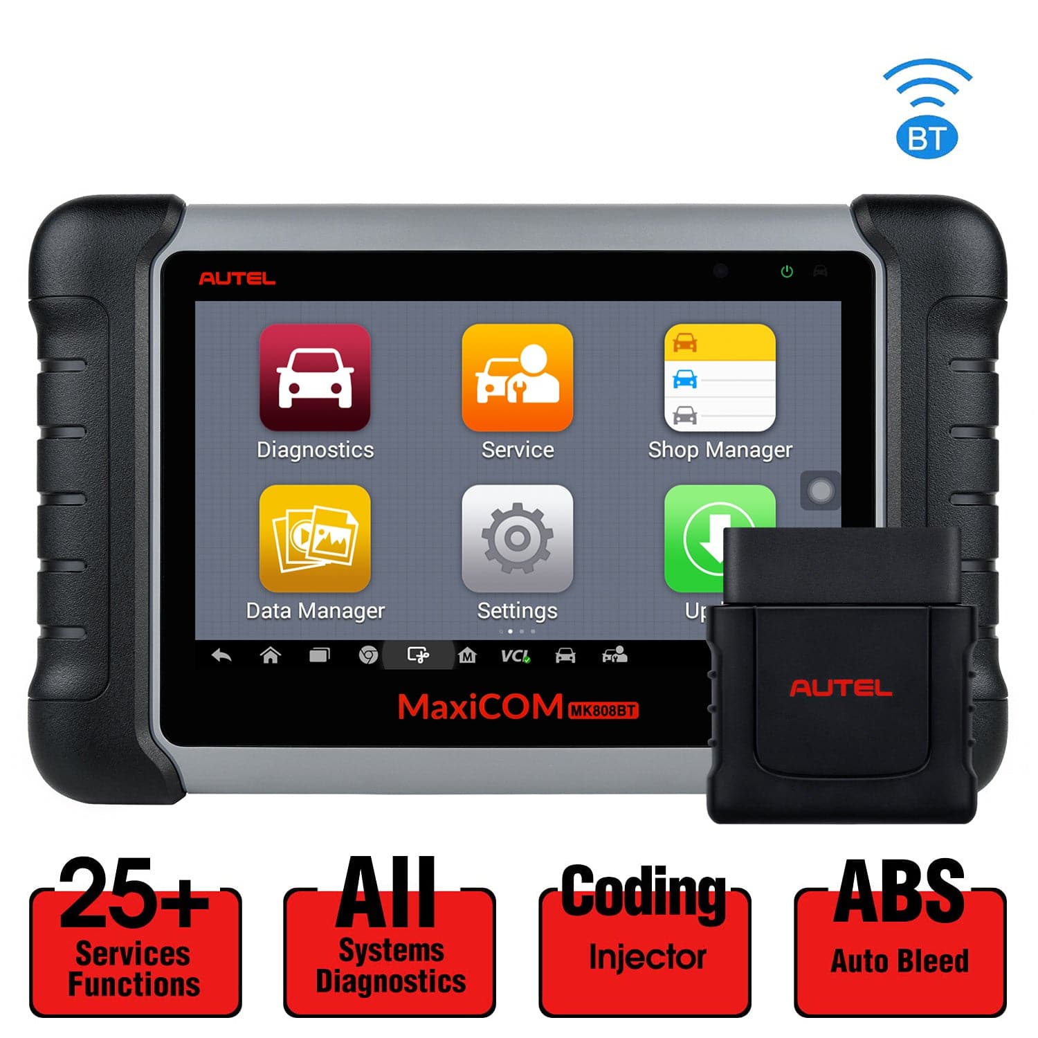 Autel Maxicom Mk808bt Pro Obd2 Scanner Code Reader Car All System  Diagnostic Scan Tool Active Test Pk Autel Mk808s Mx808 - Diagnostic Tools -  AliExpress